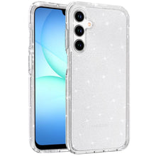 For Samsung A17 5G Case Glitter Thick 3mm Translucent Cover + Tempered Glass