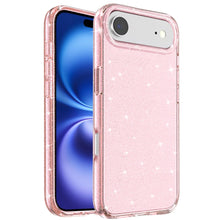 For iPhone Air Case Glitter Thick 3mm Translucent Phone Cover + Tempered Glass