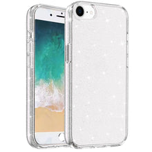 For iPhone 16e Case Glitter Ultra Thick 3mm Translucent Cover + Tempered Glass