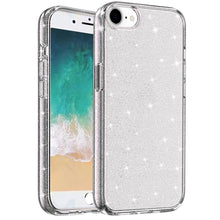 For iPhone 16e Case Glitter Ultra Thick 3mm Translucent Cover + Tempered Glass