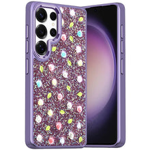 For Samsung S23 Ultra Case Bling Diamond Cover with 3D Tiny Roses and Glitter