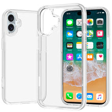 For iPhone 16 Plus 6.7in Case 3mm Translucent Hybrid Cover + Tempered Glass