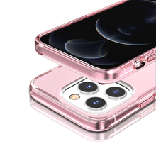 For iPhone 13/14 Case Sturdy Ultra Thick 3mm Translucent Cover + Tempered Glass