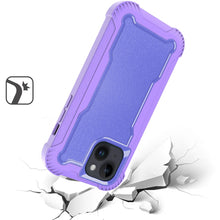 For iPhone 13/14 Case Thick Layered Shock Absorbent Cover + Tempered Glass