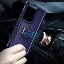 Samsung Galaxy S24 Ultra Case Rugged Triple Layer Metal Ring Stand Phone Cover