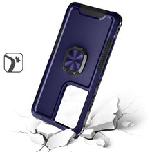 Samsung Galaxy S24 Ultra Case Rugged Triple Layer Metal Ring Stand Phone Cover