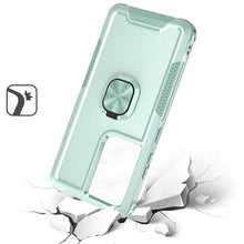 Samsung Galaxy S24 Ultra Case Rugged Triple Layer Metal Ring Stand Phone Cover
