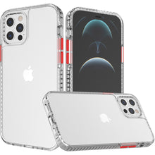 For iPhone 14 PRO Case Thick Diamond Design Edged Colorful Buttons Hybrid Cover