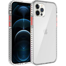 For iPhone 14 PRO Case Thick Diamond Design Edged Colorful Buttons Hybrid Cover