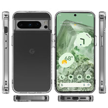 For Google Pixel 9/ 9 Pro 6.3 inch Case Clear Shockproof Cover Chromed Buttons