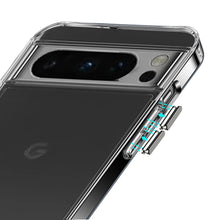 For Google Pixel 9/ 9 Pro 6.3 inch Case Clear Shockproof Cover Chromed Buttons