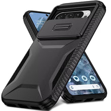 For Google Pixel 9 Pro XL 6.8 inch Case Rugged Side Grip Sliding Rear Lens Cover