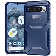 For Google Pixel 9 Pro XL 6.8 inch Case Rugged Side Grip Sliding Rear Lens Cover