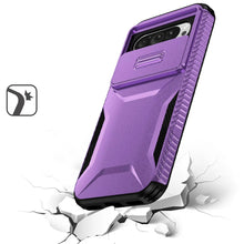 For Google Pixel 9 Pro XL 6.8 inch Case Rugged Side Grip Sliding Rear Lens Cover