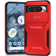 For Google Pixel 9 Pro XL 6.8 inch Case Rugged Side Grip Sliding Rear Lens Cover