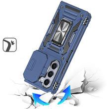 For Samsung Z Fold7 Case Sliding Lens with Magnetic Ring Stand + Tempered Glass