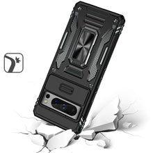 For Google Pixel 8 PRO 5G Case Sliding Camera Lens Shockproof Ringstand Cover