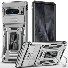 For Google Pixel 8 PRO 5G Case Sliding Camera Lens Shockproof Ringstand Cover