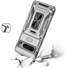 For Google Pixel 8 PRO 5G Case Sliding Camera Lens Shockproof Ringstand Cover