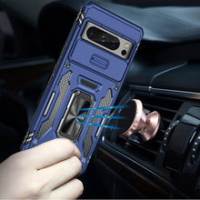 For Google Pixel 8 PRO 5G Case Sliding Camera Lens Shockproof Ringstand Cover