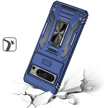 For Google Pixel 8 PRO 5G Case Sliding Camera Lens Shockproof Ringstand Cover