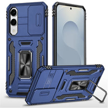 For Samsung S25 Edge Case Sliding Lens Shockproof w/ Ring Stand + Tempered Glass