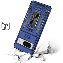 For Google Pixel 8 5G Case Sliding Camera Lens Shockproof Ringstand Phone Cover