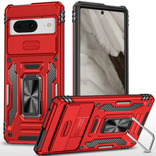 For Google Pixel 8 5G Case Sliding Camera Lens Shockproof Ringstand Phone Cover