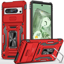 For Google Pixel 9/ 9 Pro 6.3 inch Case Sliding Lens Cover Shockproof Ringstand