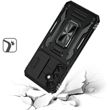 For Samsung Galaxy S24 FE Case Sliding Lens Shockproof Cover Magnetic Ring Stand