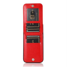 For iPhone 14 PRO Case PU Leather Cover with Card Flap Stand and Magnetic Button
