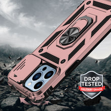 For iPhone 15 Pro Max Case Shockproof RingStand Lens Cover + 2 Screen Protectors