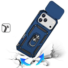 For iPhone 17 Pro Max Case Shockproof Ring Stand Lens Cover + Tempered Glass