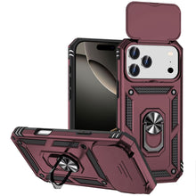 For iPhone 17 Pro Max Case Shockproof Ring Stand Lens Cover + Tempered Glass