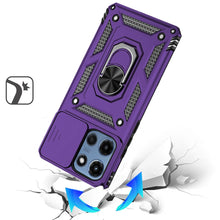 For Moto G 2025/2026/G Play 2026 Case Ring Stand with Lens Cover +Tempered Glass