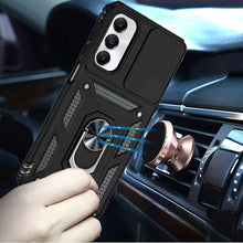 For Samsung A17 5G Case Shockproof RingStand Camera Lens Cover + Tempered Glass