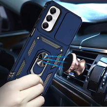 For Samsung A17 5G Case Shockproof RingStand Camera Lens Cover + Tempered Glass