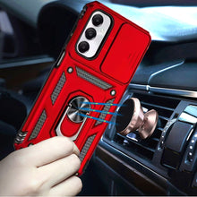 For Samsung A17 5G Case Shockproof RingStand Camera Lens Cover + Tempered Glass