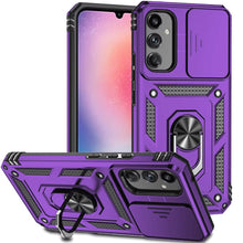 For Samsung A26 5G Case Shockproof Cover Ringstand Lens Cover + Tempered Glass