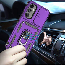 For Samsung A26 5G Case Shockproof Cover Ringstand Lens Cover + Tempered Glass