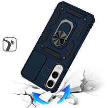 For Samsung S25 Edge Case Shockproof with Ring Stand Lens Cover + Tempered Glass