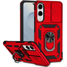 For Samsung S25 Edge Case Shockproof with Ring Stand Lens Cover + Tempered Glass