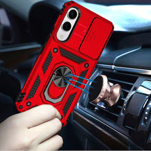 For Samsung S25 Edge Case Shockproof with Ring Stand Lens Cover + Tempered Glass