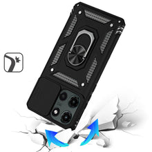 For Motorola Edge 2025 Case Shockproof Magnetic RingStand with Camera Lens Cover