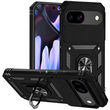 For Google Pixel 9a Case Shockproof RingStand Camera Lens Cover + Tempered Glass