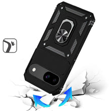 For Google Pixel 9a Case Shockproof RingStand Camera Lens Cover + Tempered Glass