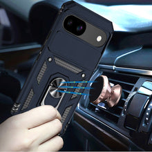 For Google Pixel 9a Case Shockproof RingStand Camera Lens Cover + Tempered Glass