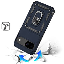 For Google Pixel 9a Case Shockproof RingStand Camera Lens Cover + Tempered Glass