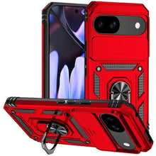 For Google Pixel 9a Case Shockproof RingStand Camera Lens Cover + Tempered Glass