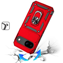 For Google Pixel 9a Case Shockproof RingStand Camera Lens Cover + Tempered Glass